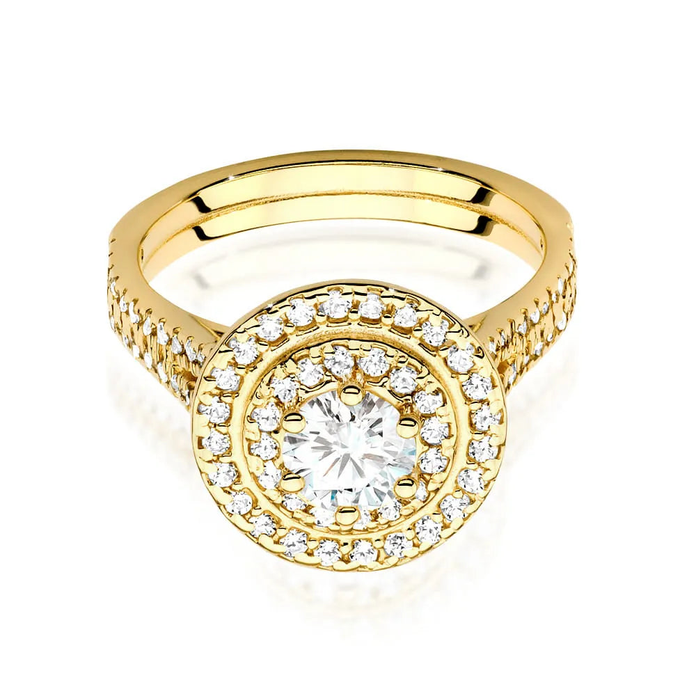 zlatý prsten s diamantem 0,50 ct a postranními diamanty 0,613 ct w0549-diw-02