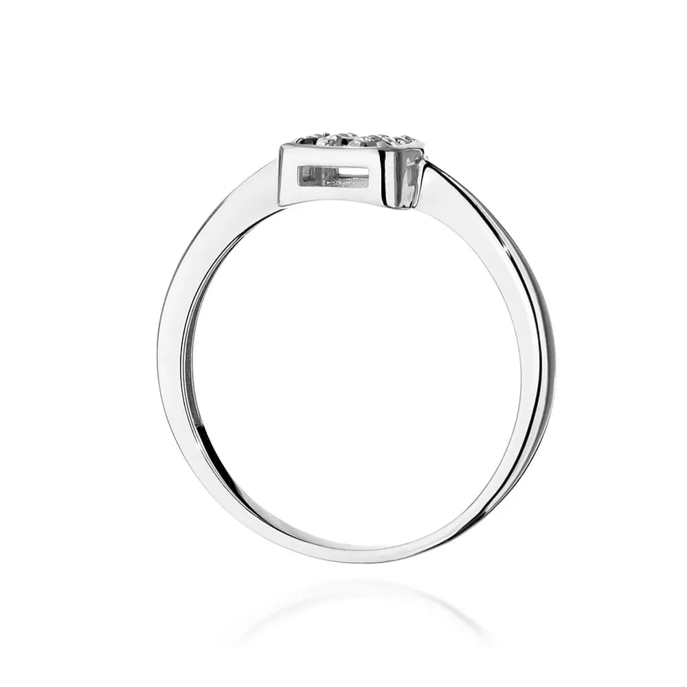 zlatý prsten s 0,14ct černými diamanty w0555-dib-01