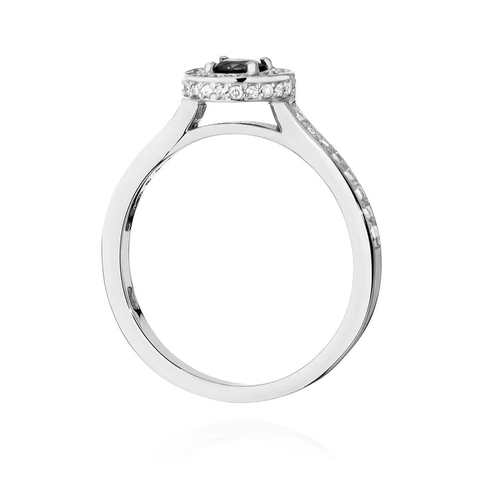 zlatý prsten s 0,30ct černým diamantem a 0,343ct postranními diamanty w0559-dib-01