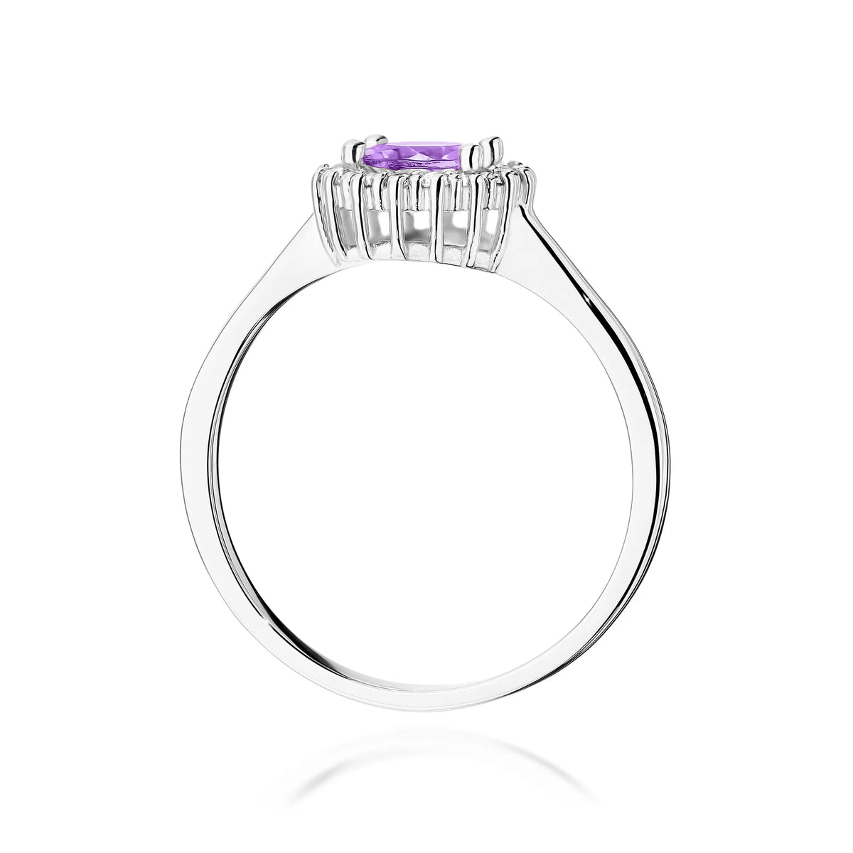 zlatý prsten s 0,50 ct ametystem a 0,14 ct diamanty w0572-amv-01