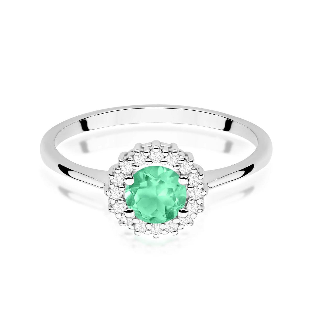 zlatý-prsten-0,50ct-smaragd-a-diamanty-květina
