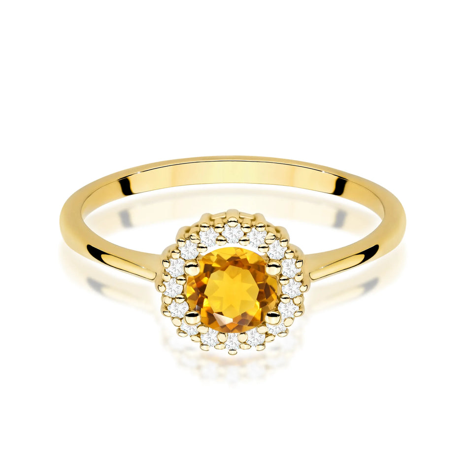 gold-ring-050ct-citrine-and-diamonds-flower
