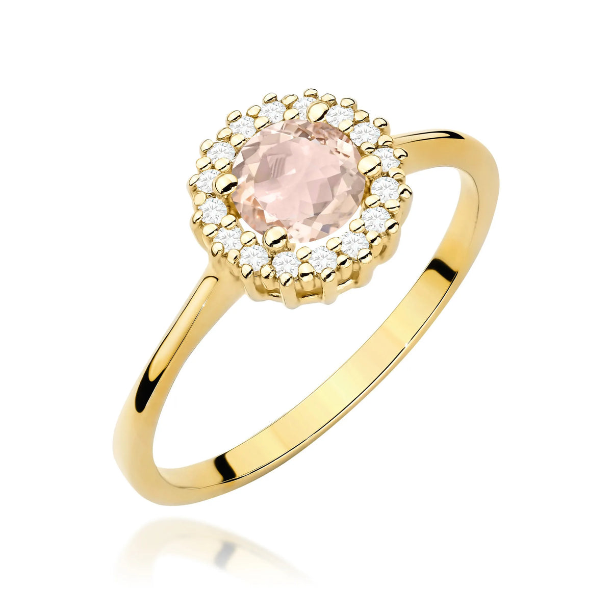 zlatý prsten s 0,40ct morganitem a 0,14ct diamanty w0572-mop-01