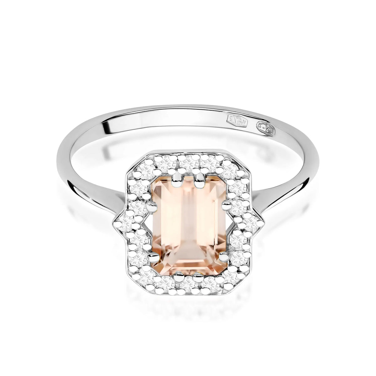 zlatý prsten s 1,00ct morganitem a 0,172ct diamanty w0576-mop-01