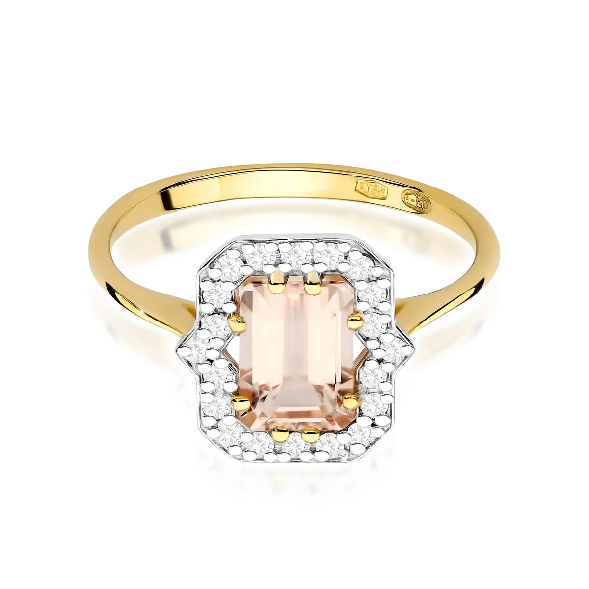 zlatý prsten s 1,00ct morganitem a 0,172ct diamanty w0576-mop-01