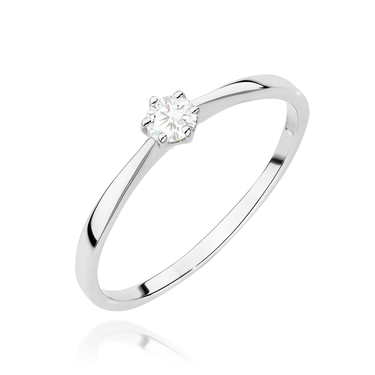 zlatý prsten s diamantem 0,10 ct w0579-diw-01