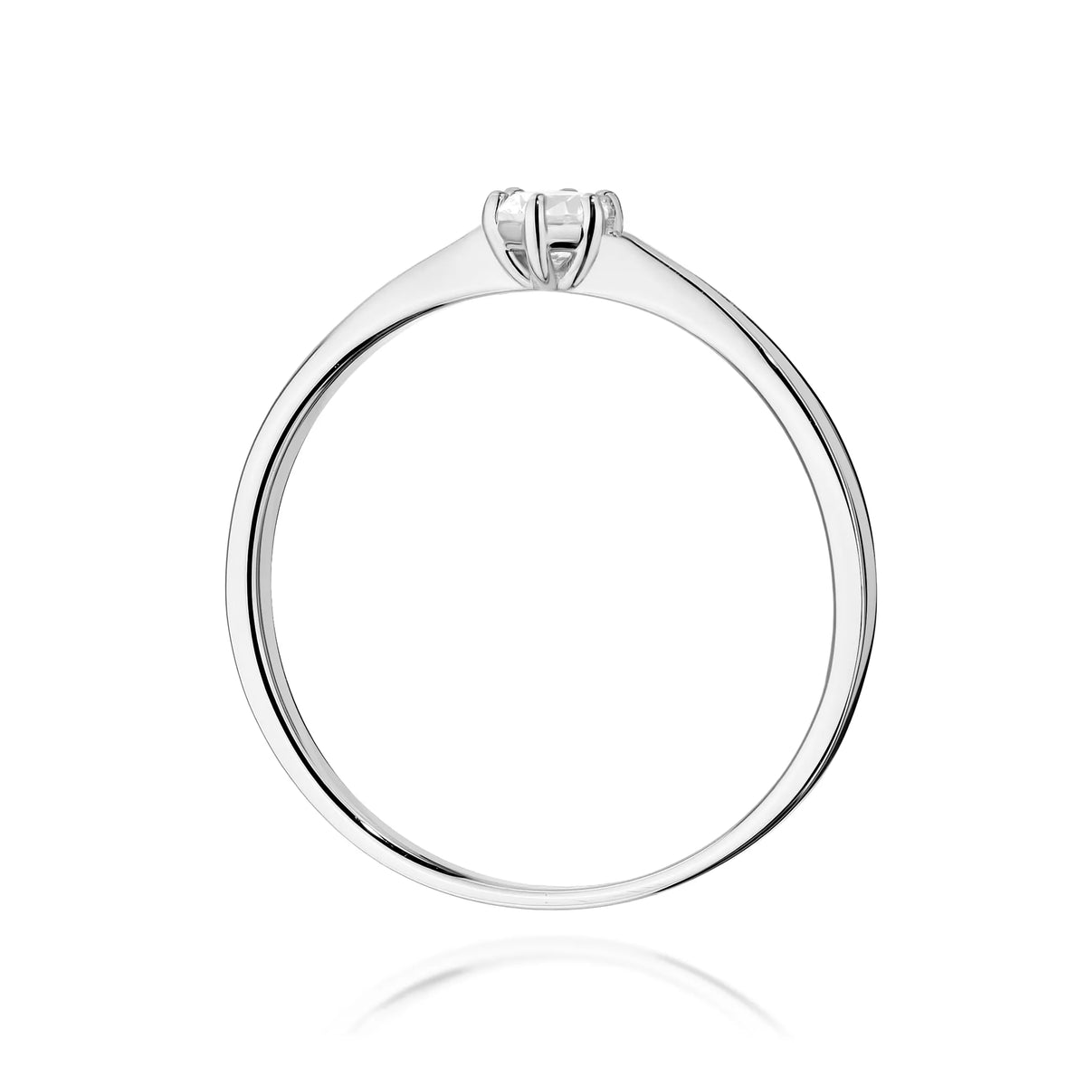 zlatý prsten s diamantem 0,10 ct w0579-diw-01