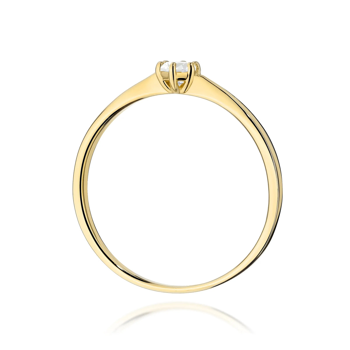 zlatý prsten s diamantem 0,10 ct w0579-diw-01