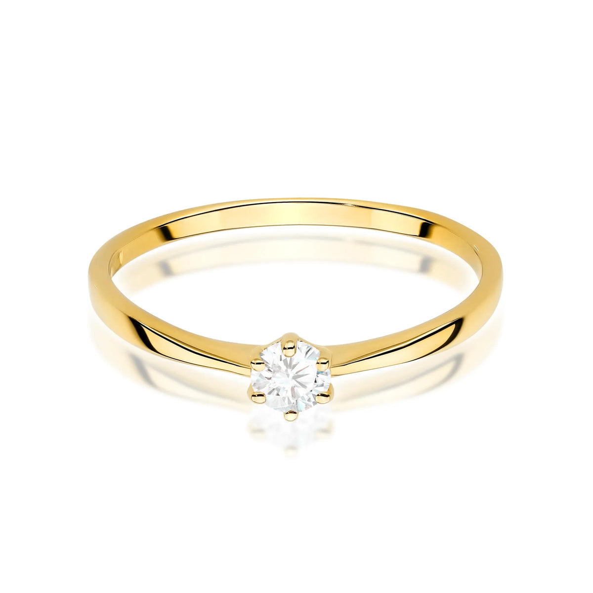 zlatý prsten s diamantem 0,15 ct w0579-diw-02