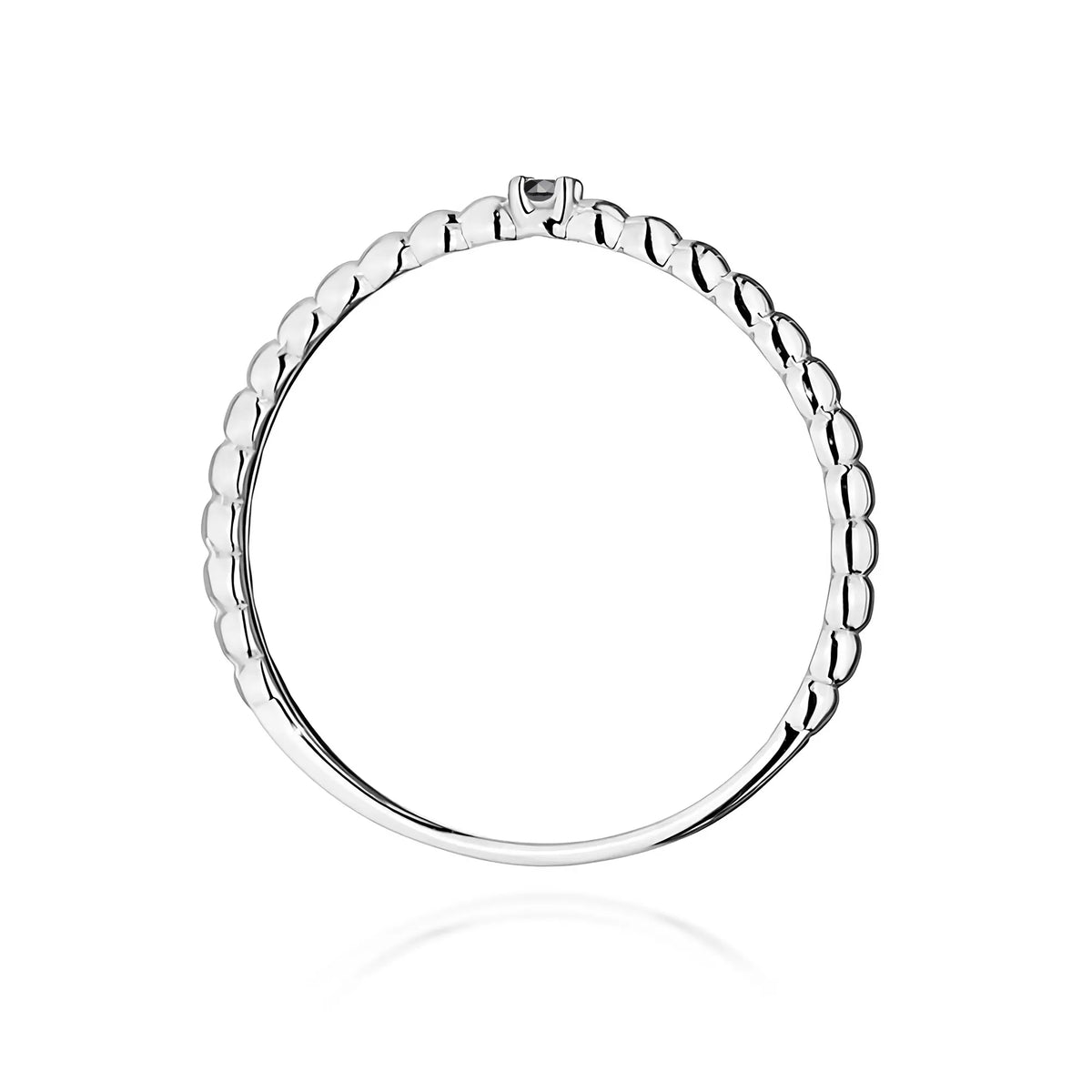 zlatý prsten s černým diamantem 0,02 ct w0601-dib-01