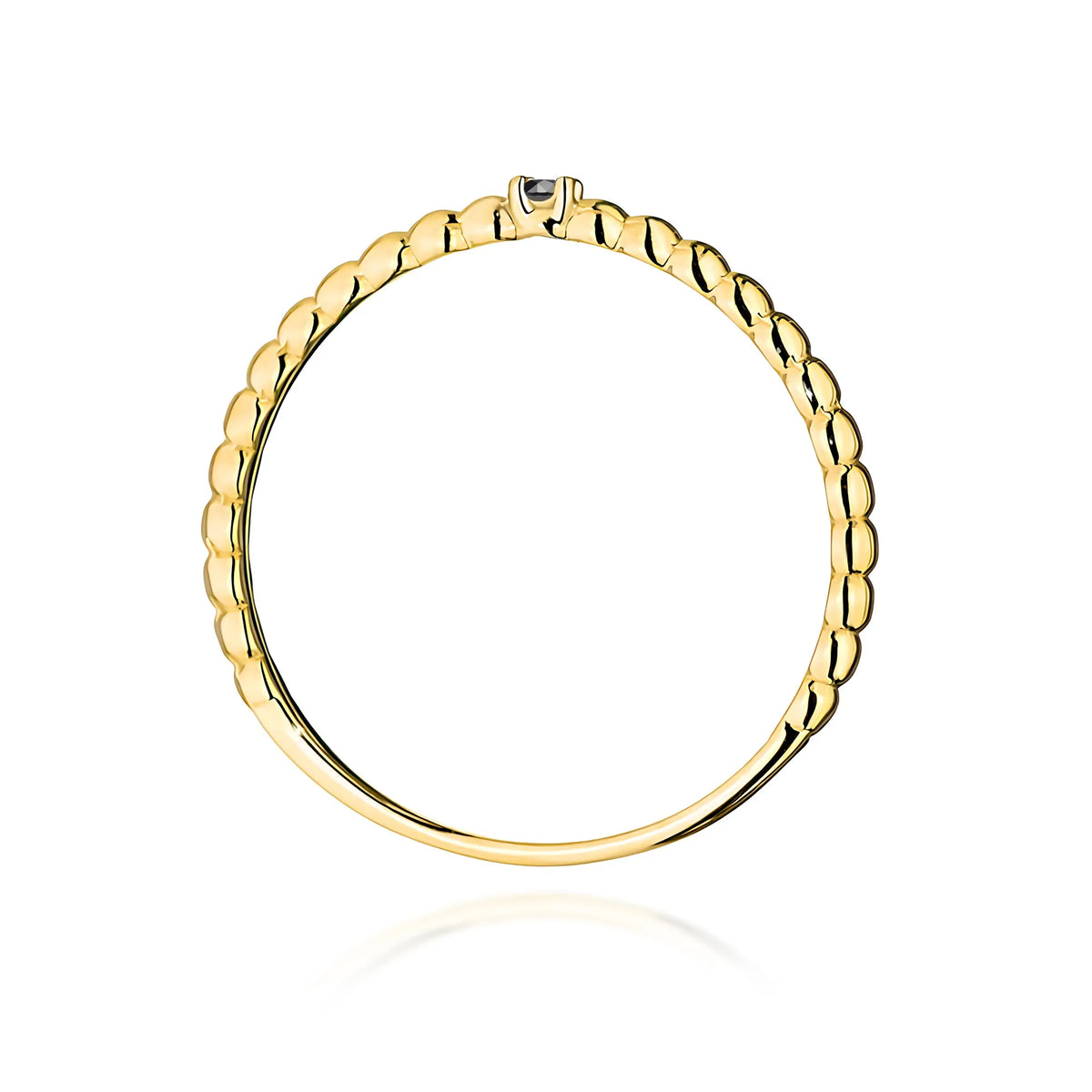 zlatý prsten s černým diamantem 0,02 ct w0601-dib-01