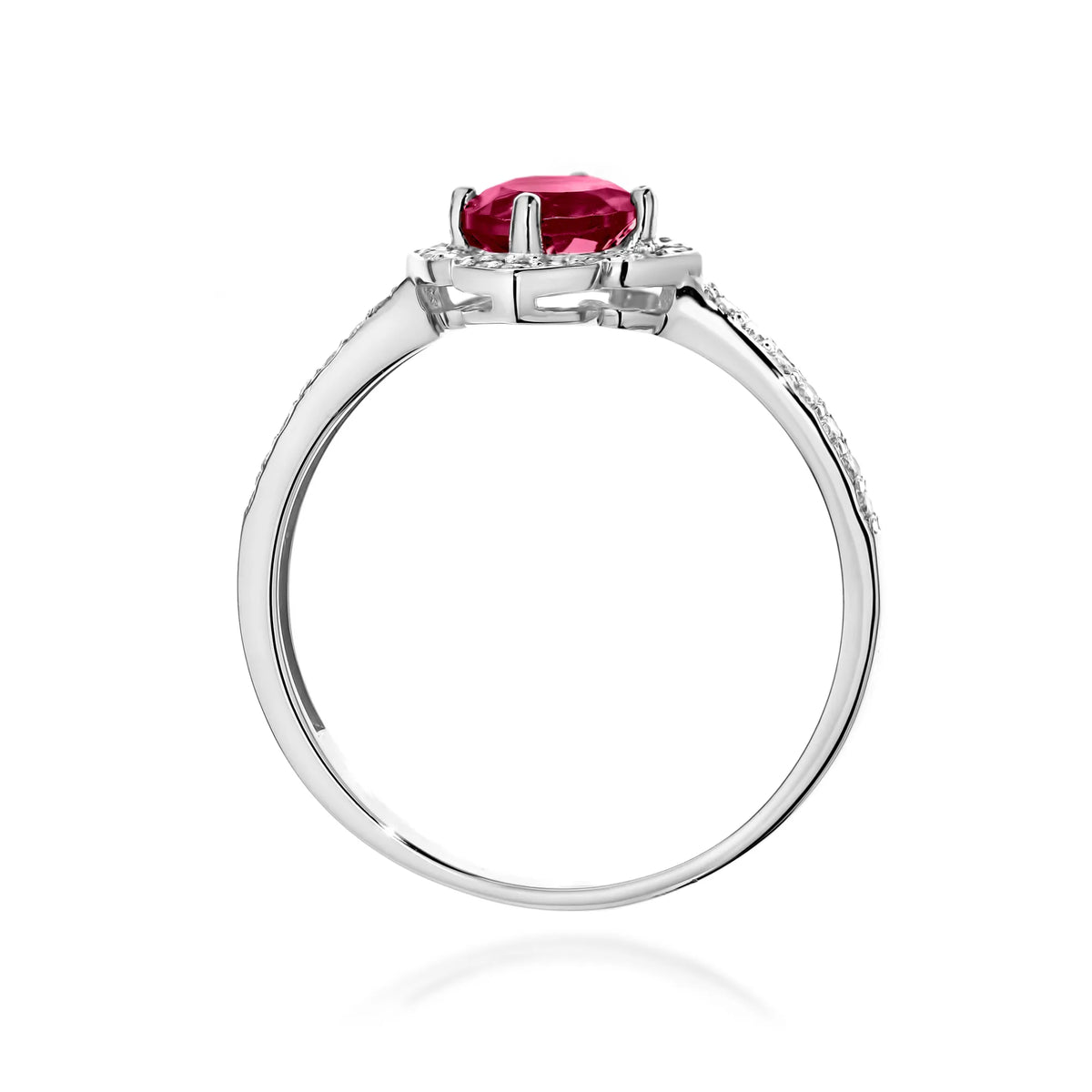 zlatý prsten květina s 0,60 ct rodolitem a diamanty w0603-rhr-01