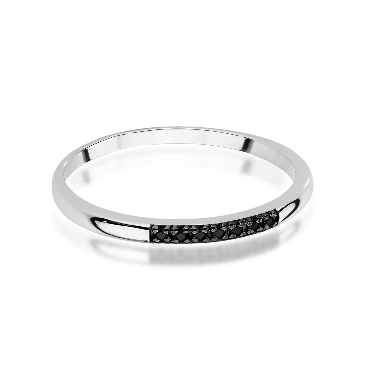 zlatý prsten s 0,035 ct černými diamanty w0607-dib-02