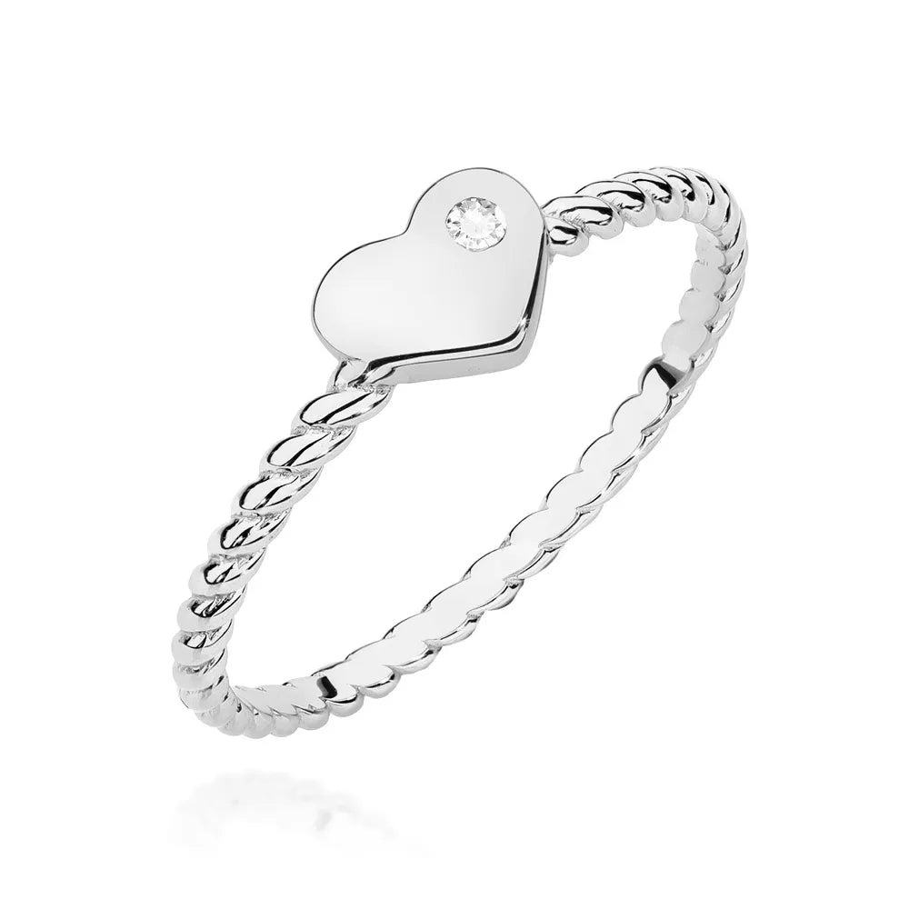 zlatý prsten s diamantem 0,03 ct w0610-diw-01