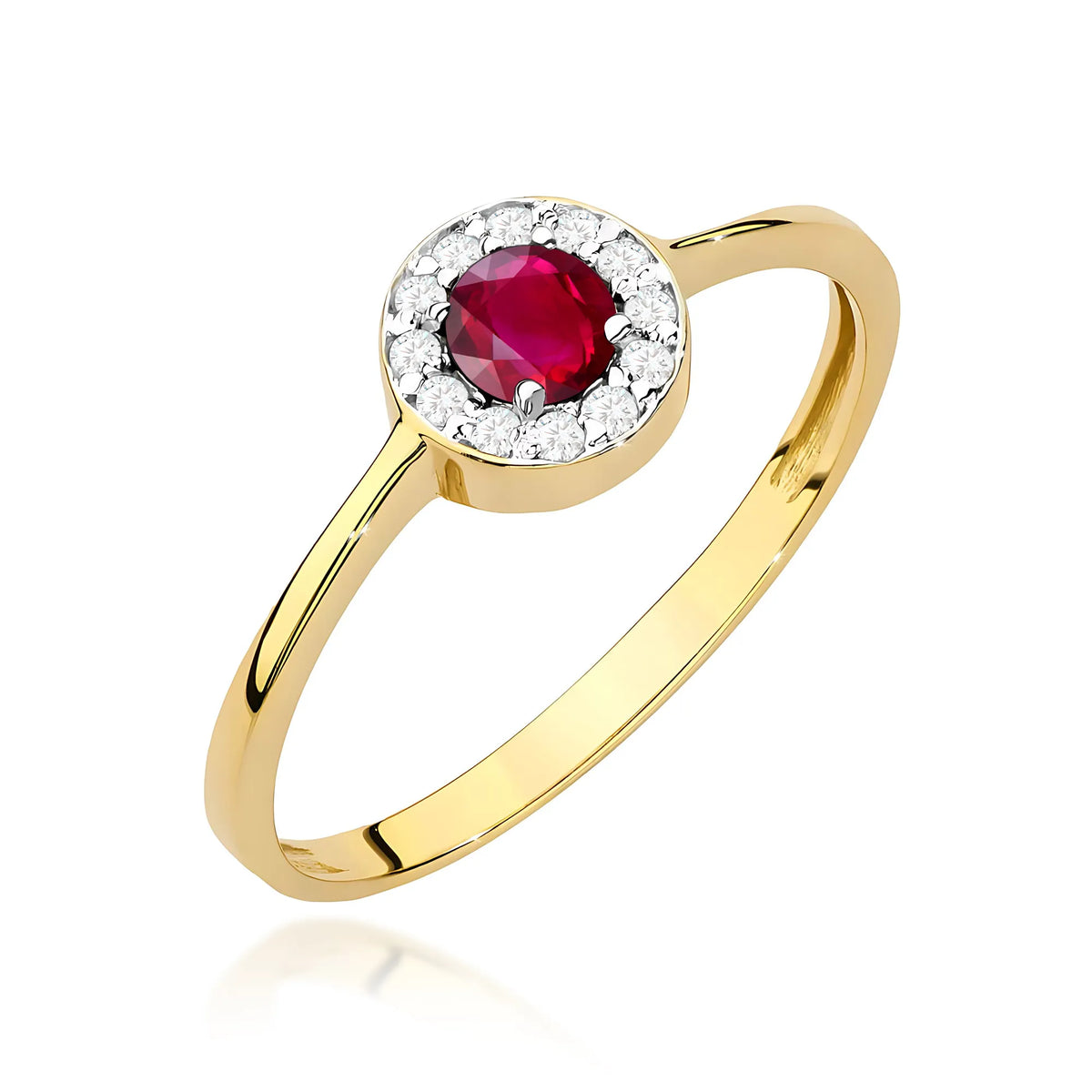 zlatý prsten s 0,30ct rubínem a 0,103ct diamanty w0616-rur-01