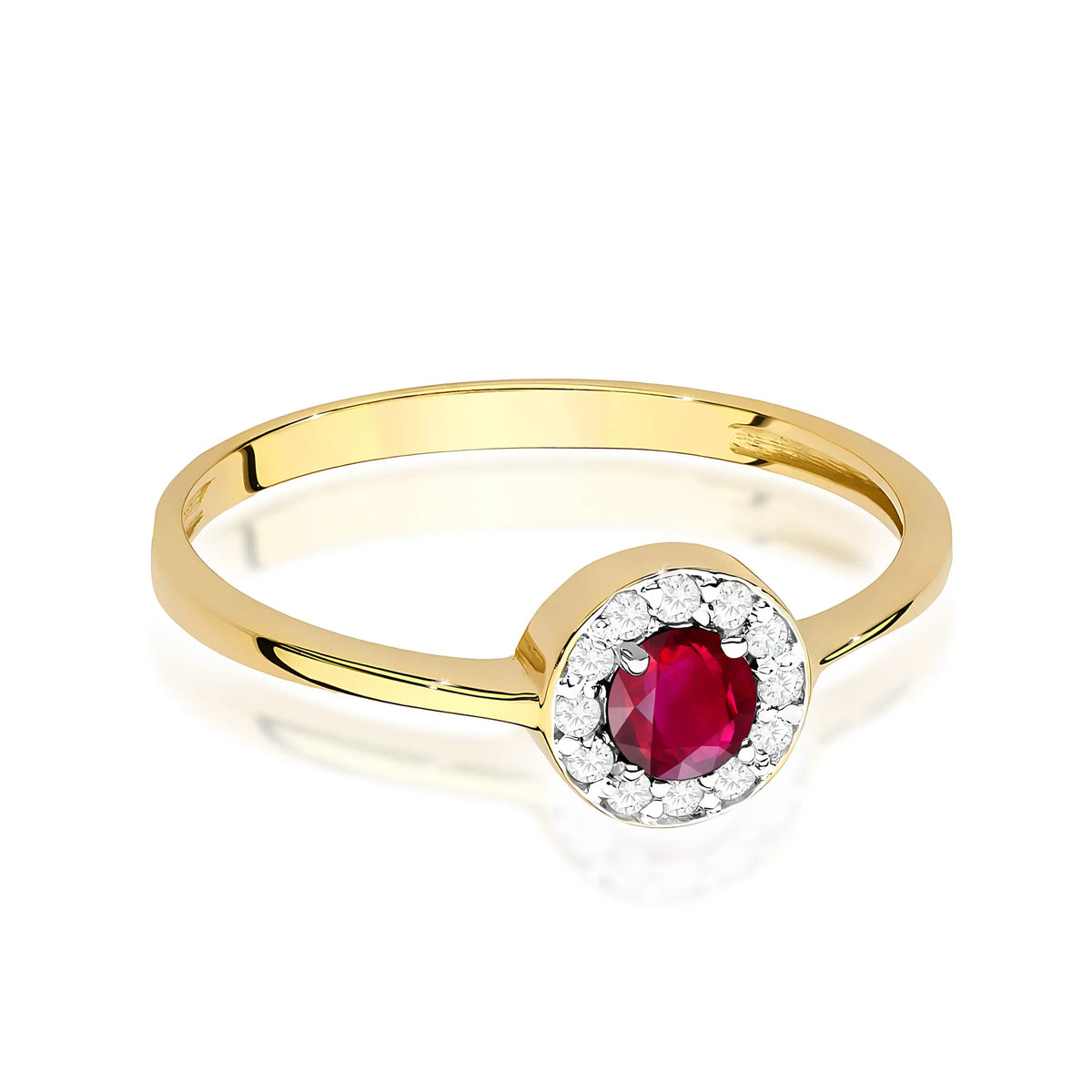 zlatý prsten s 0,30ct rubínem a 0,103ct diamanty w0616-rur-01