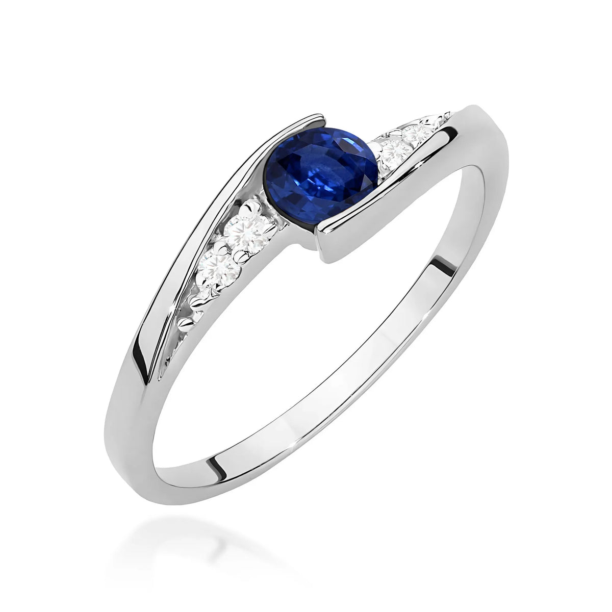 zlatý prsten s 0,30ct safírem a 0,058ct diamanty w0618-sab-01