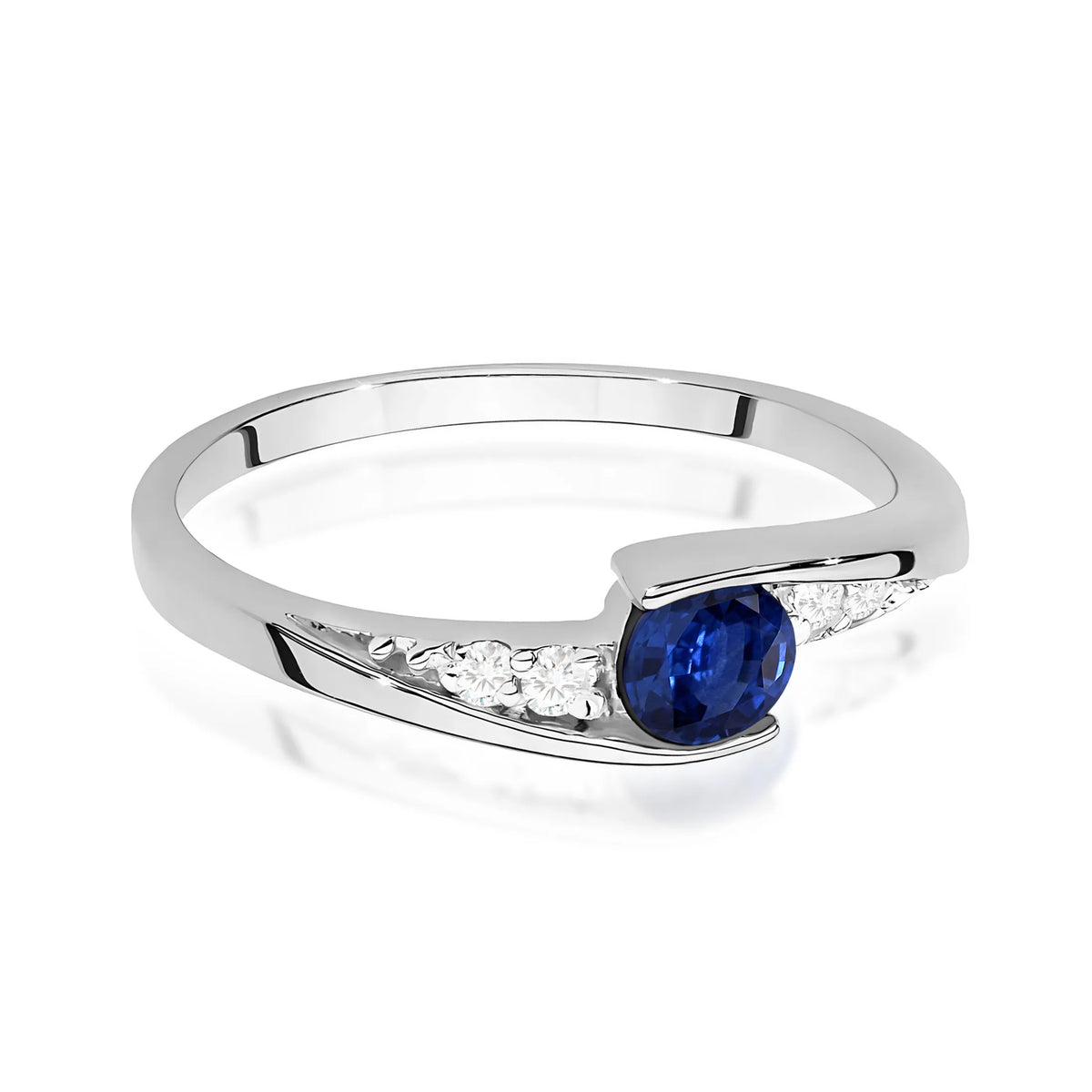 zlatý prsten s 0,30ct safírem a 0,058ct diamanty w0618-sab-01