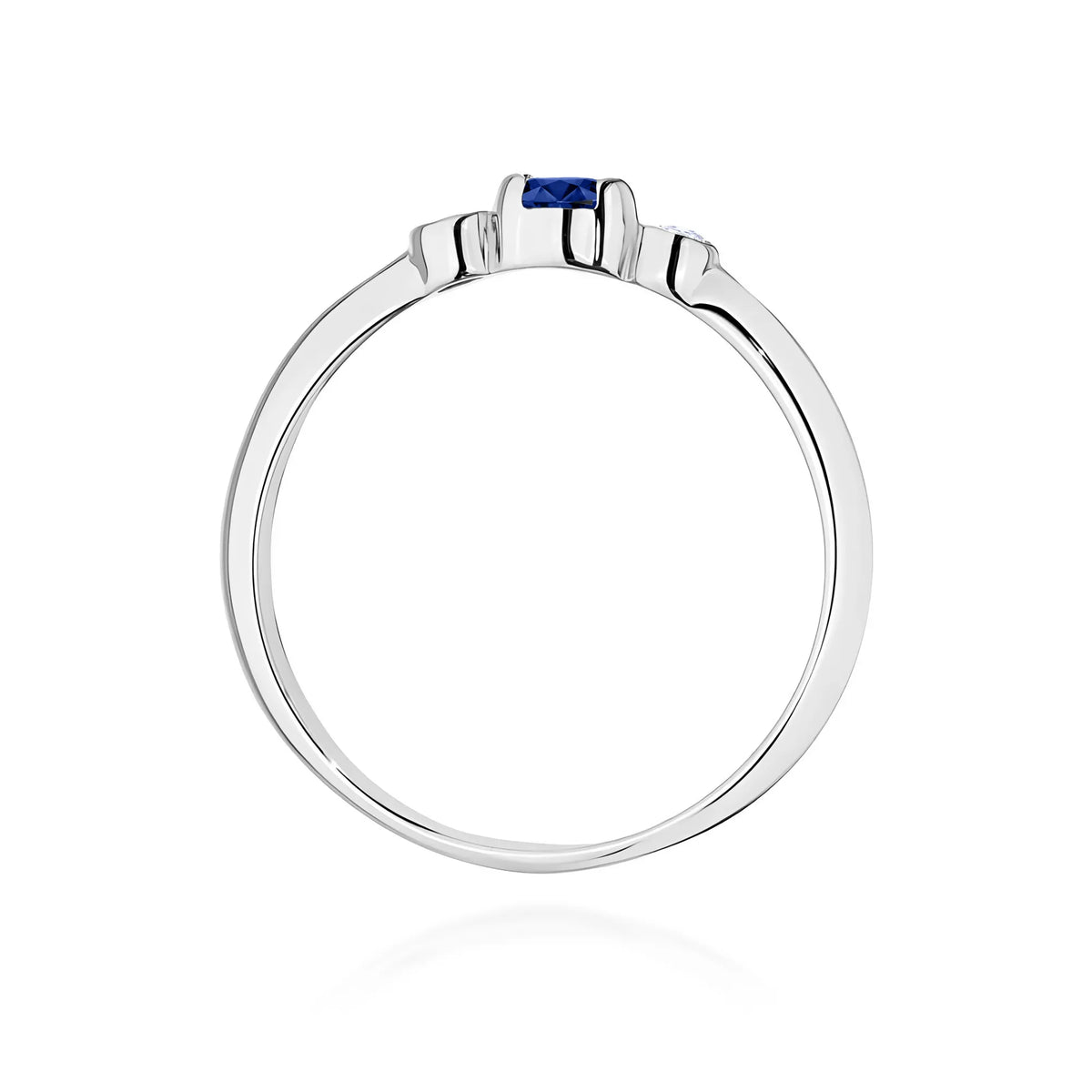 zlatý prsten s 0,15ct safírem a 0,06ct diamanty w0620-sab-01