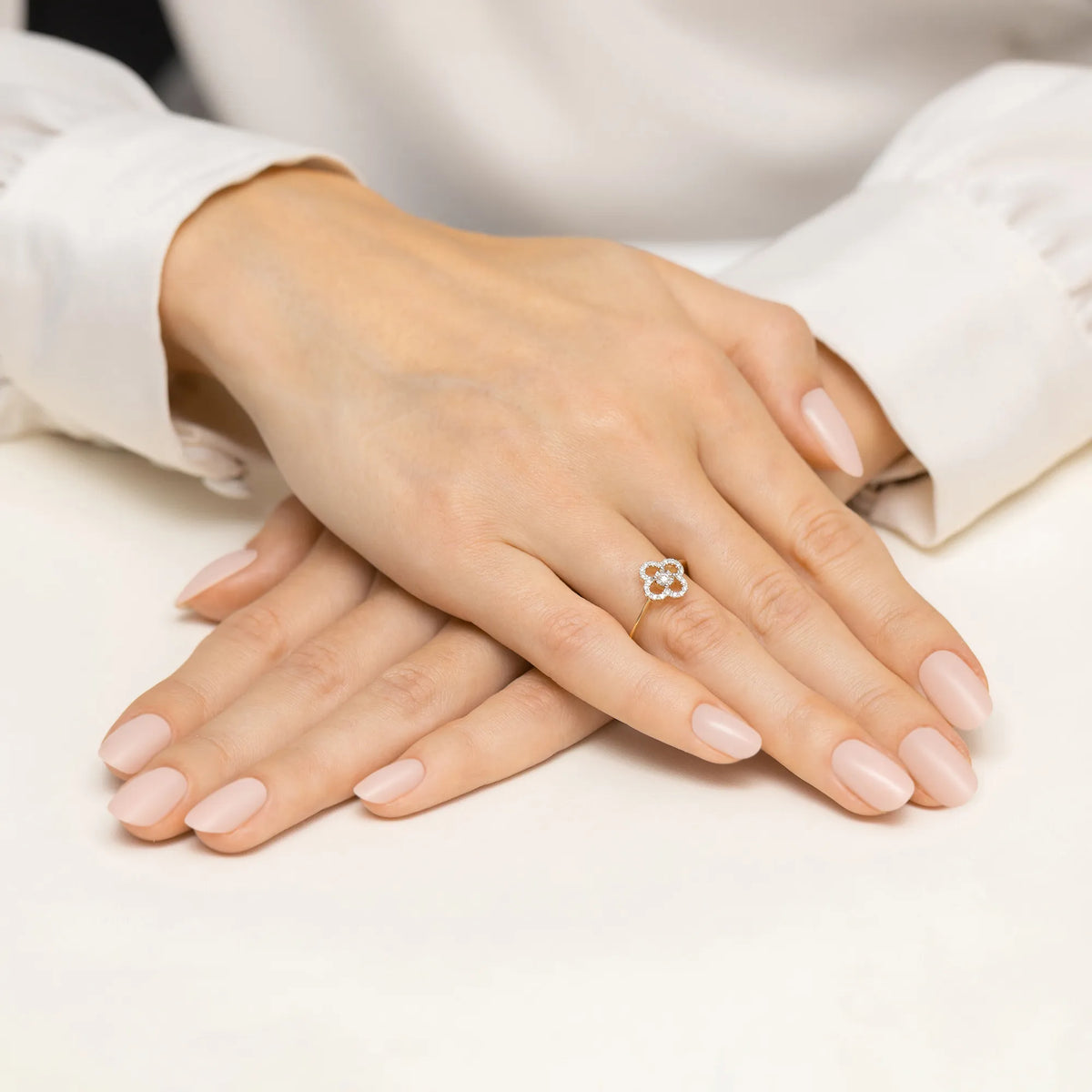 zlatý prsten s diamanty 0,03 ct a 0,10 ct w0627-diw-01