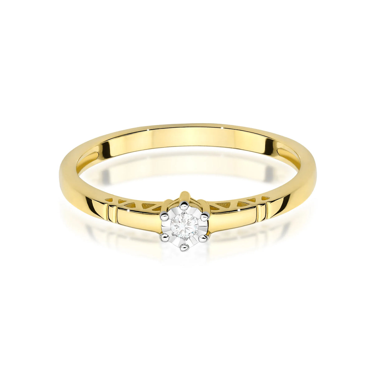 zlatý prsten s diamantem 0,03 ct w0630-diw-01