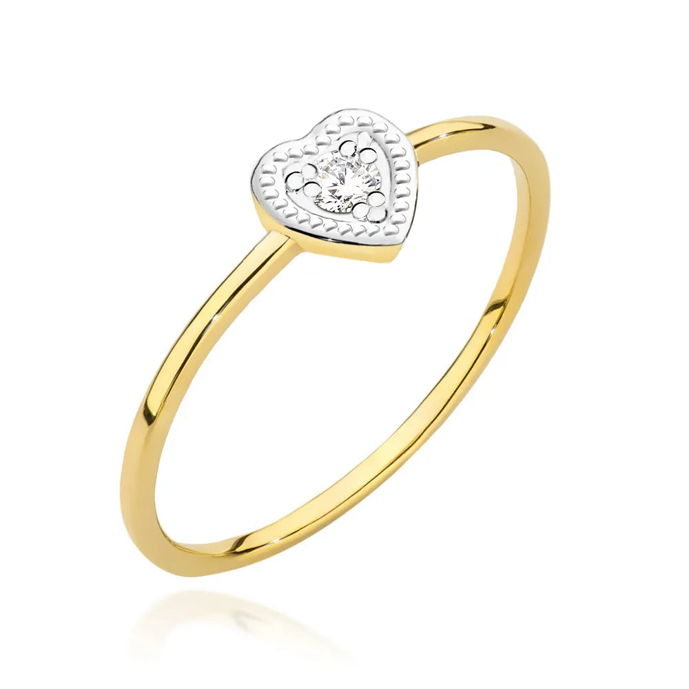 zlatý prsten s diamantem 0,02 ct w0642-diw-01