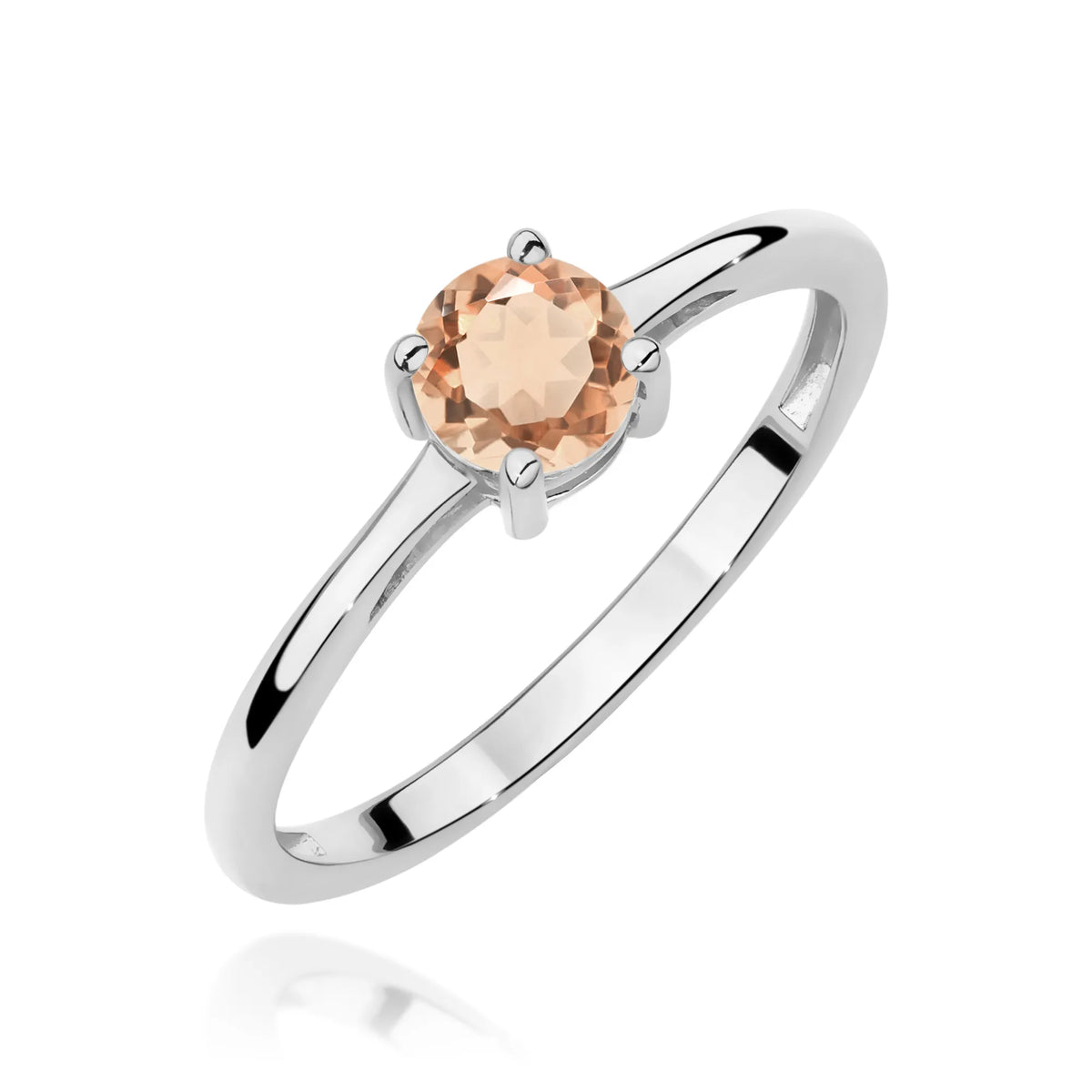zlatý prsten s morganitem 0,40 ct w0656-mop-01