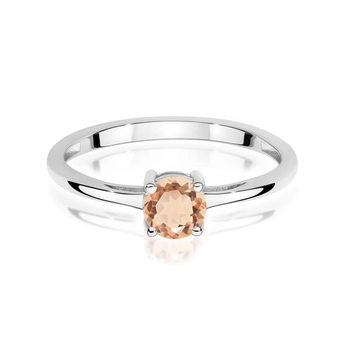 zlatý prsten s morganitem 0,40 ct w0656-mop-01