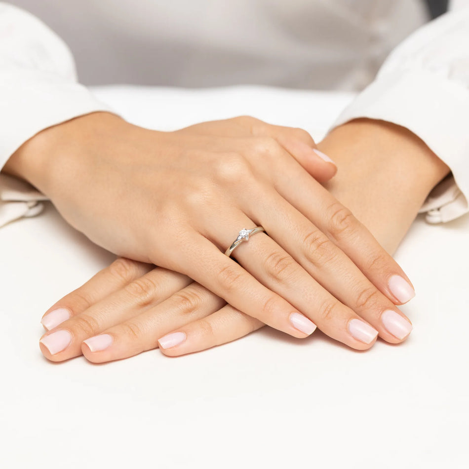 zlatý prsten s diamantem 0,15 ct w0666-diw-01