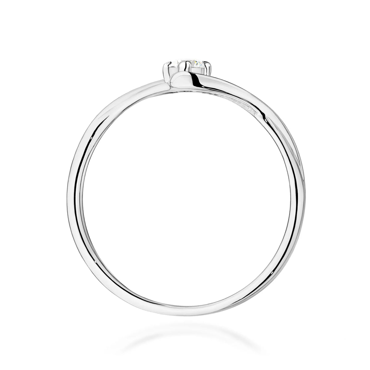 zlatý prsten s diamantem 0,10 ct w0669-diw-01