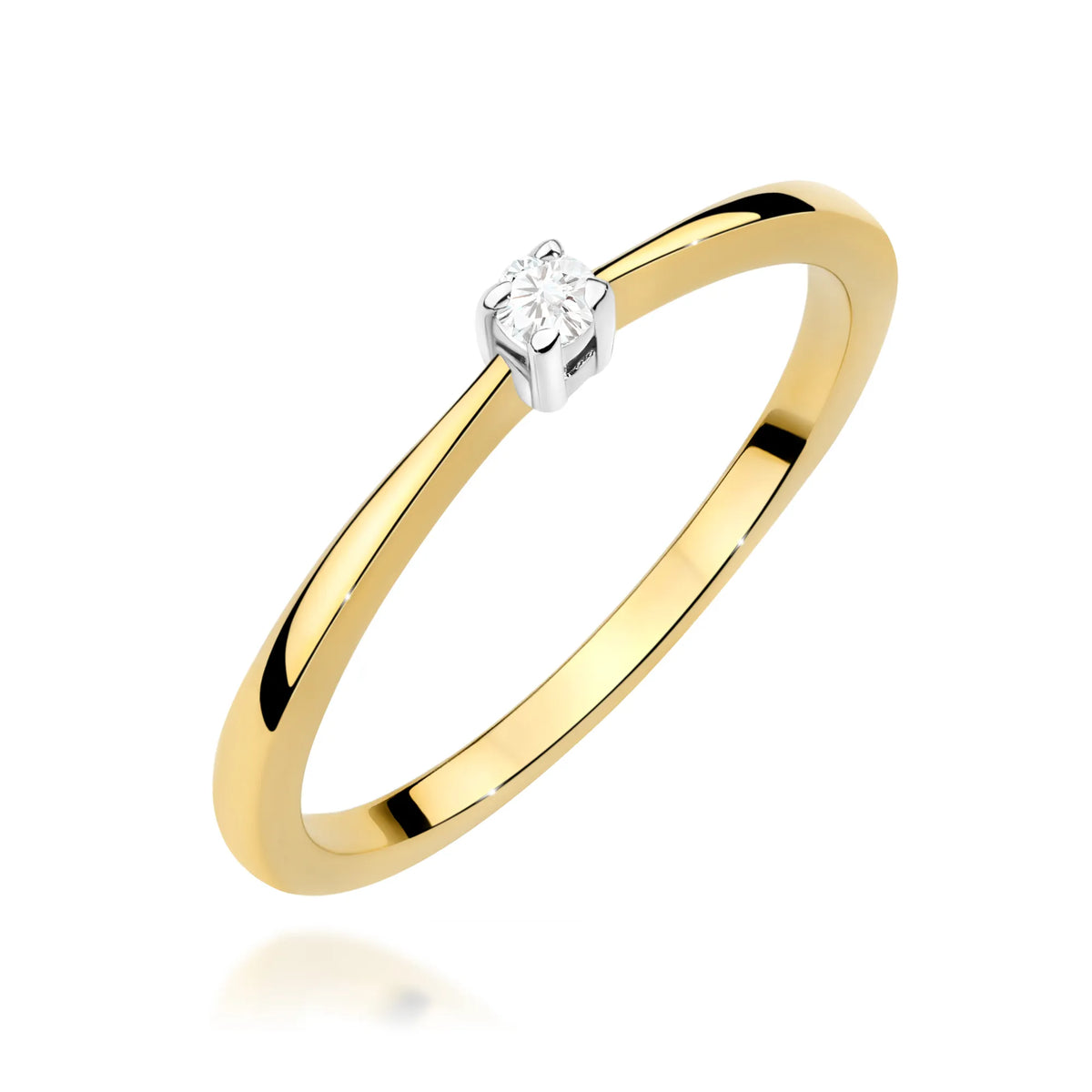 zlatý prsten s diamantem 0,05 ct w0670-diw-01