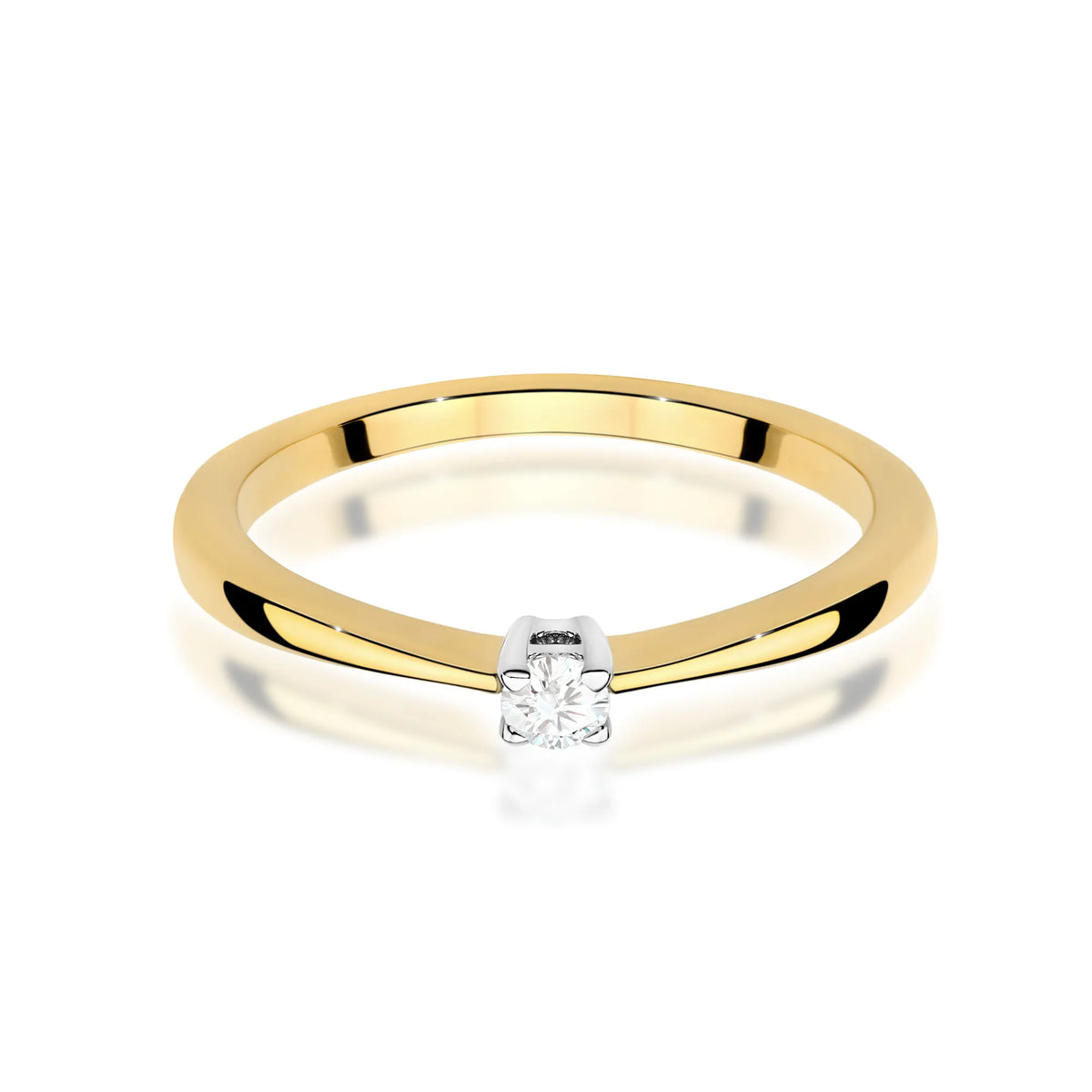zlatý prsten s diamantem 0,05 ct w0670-diw-01