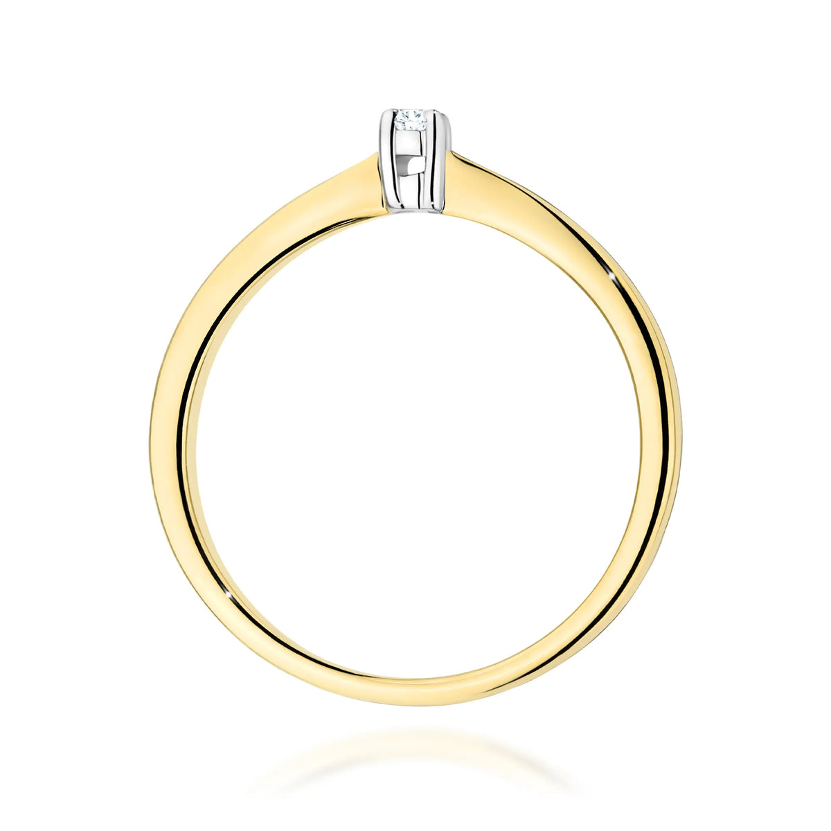 zlatý prsten s diamantem 0,05 ct w0670-diw-01