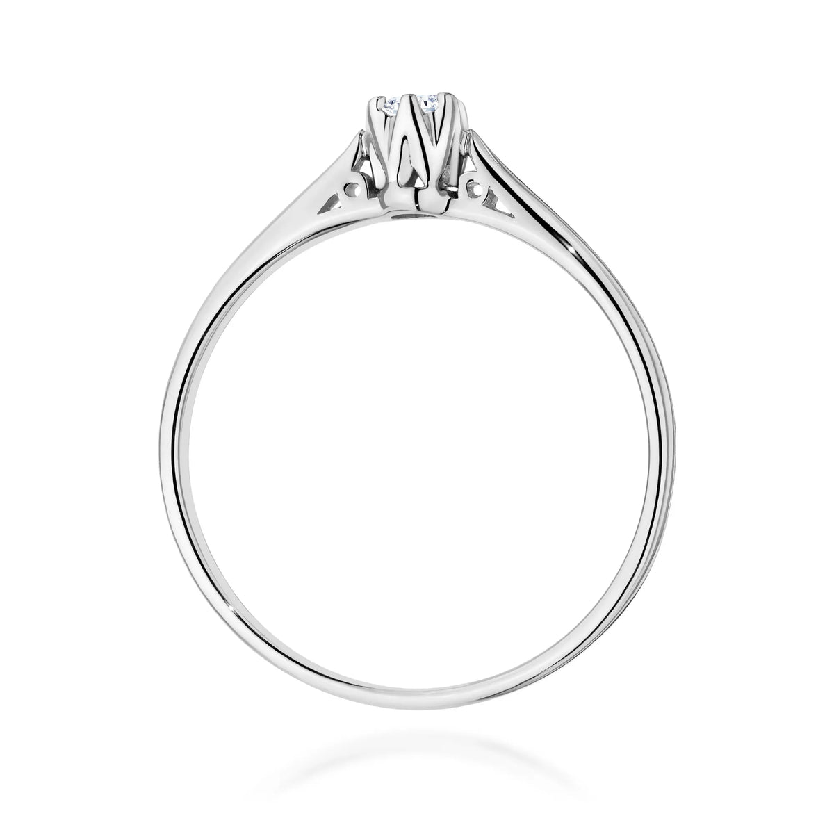 zlatý prsten s diamantem 0,10 ct w0672-diw-01