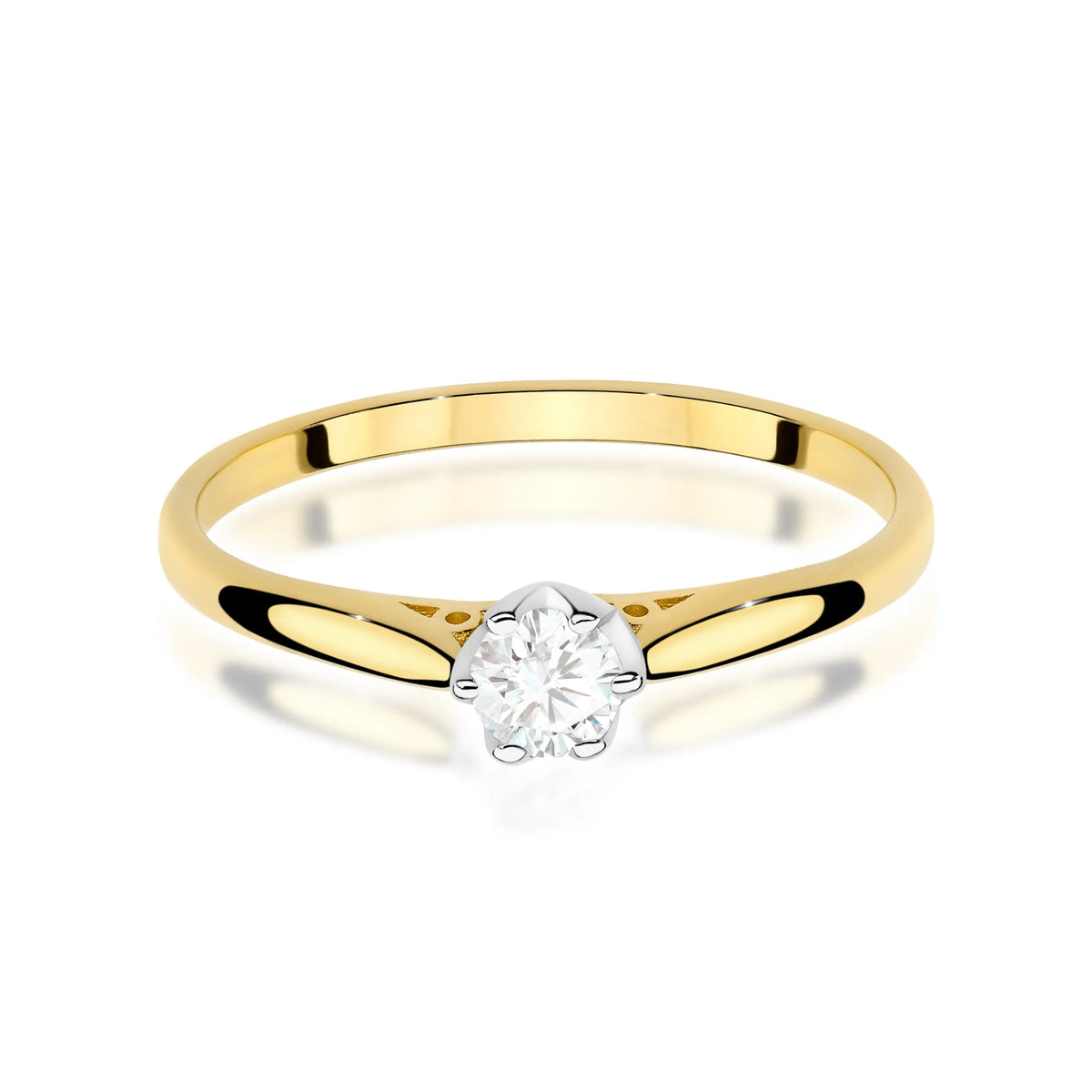 zlatý prsten s diamantem 0,18 ct w0672-diw-02