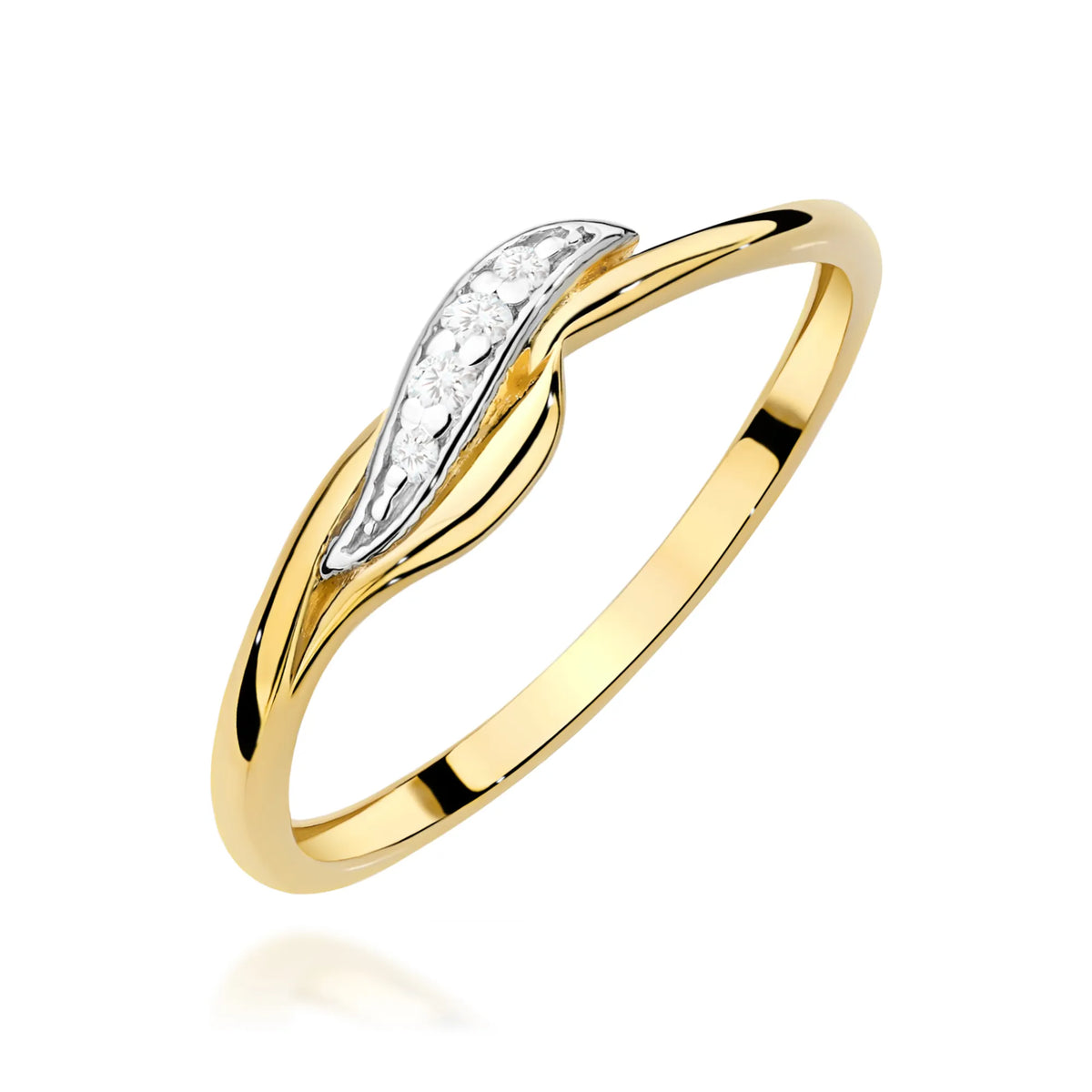 zlatý prsten s diamanty 0,05 ct w0673-diw-01