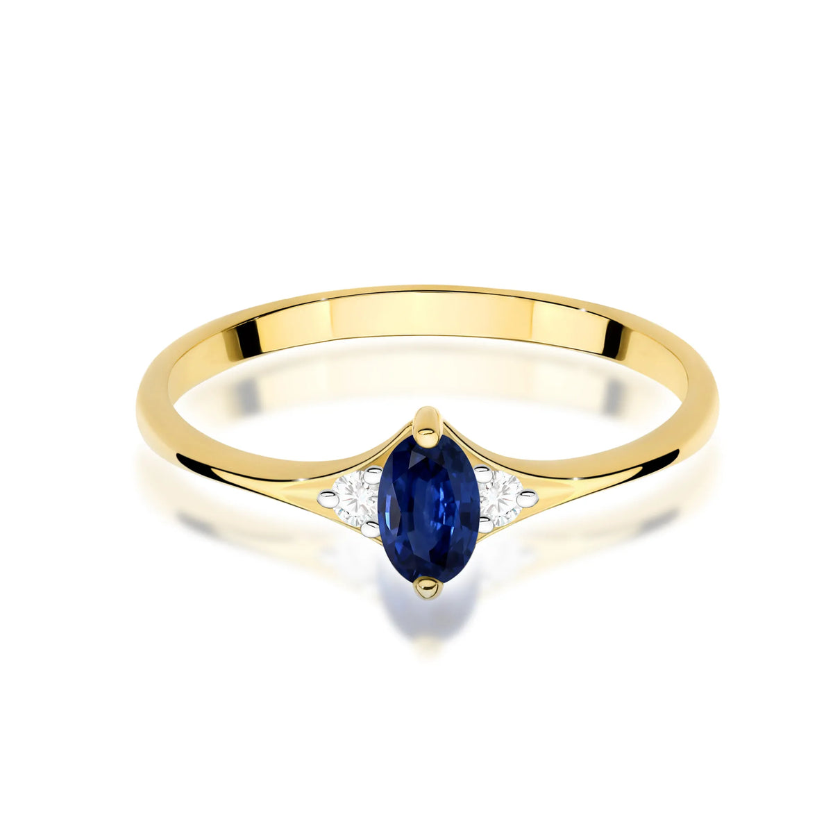 zlatý prsten s 0,30ct safírem a 0,04ct diamanty w0681-sab-01