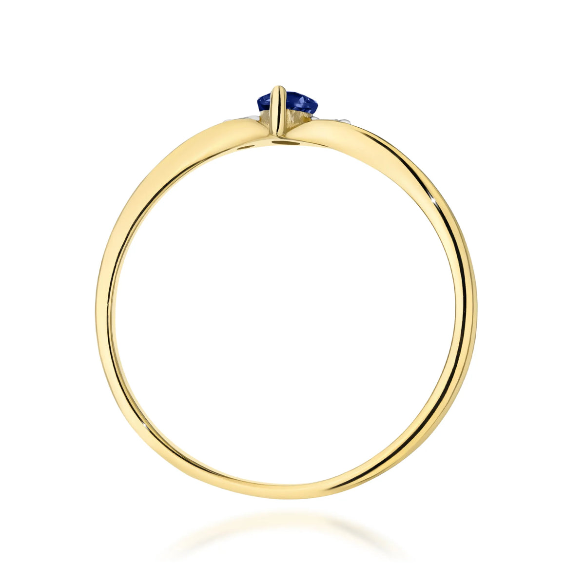 zlatý prsten s 0,30ct safírem a 0,04ct diamanty w0681-sab-01