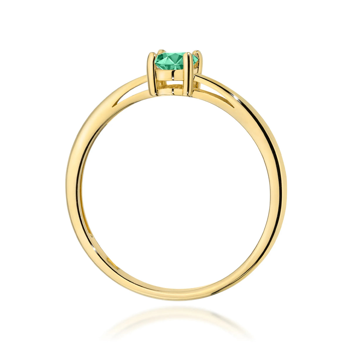 zlatý prsten s 0,40ct smaragdem w0685-emg-01