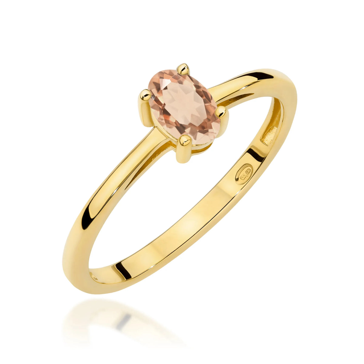zlatý prsten s 0,40ct morganitem w0685-mop-01