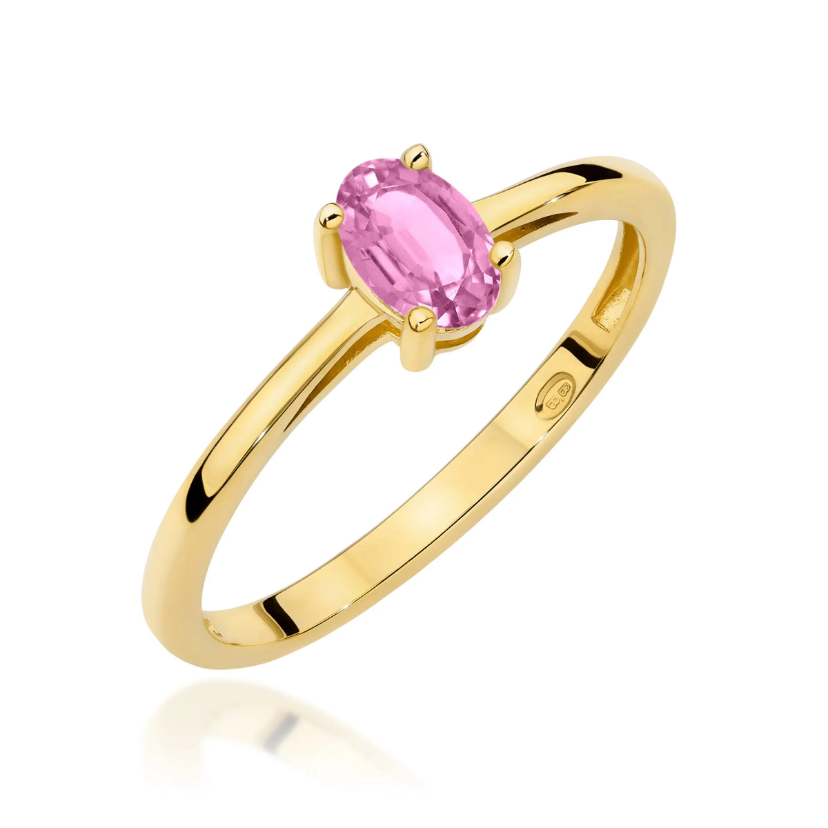 zlatý prsten s růžovým safírem 0,45 ct w0685-sap-01