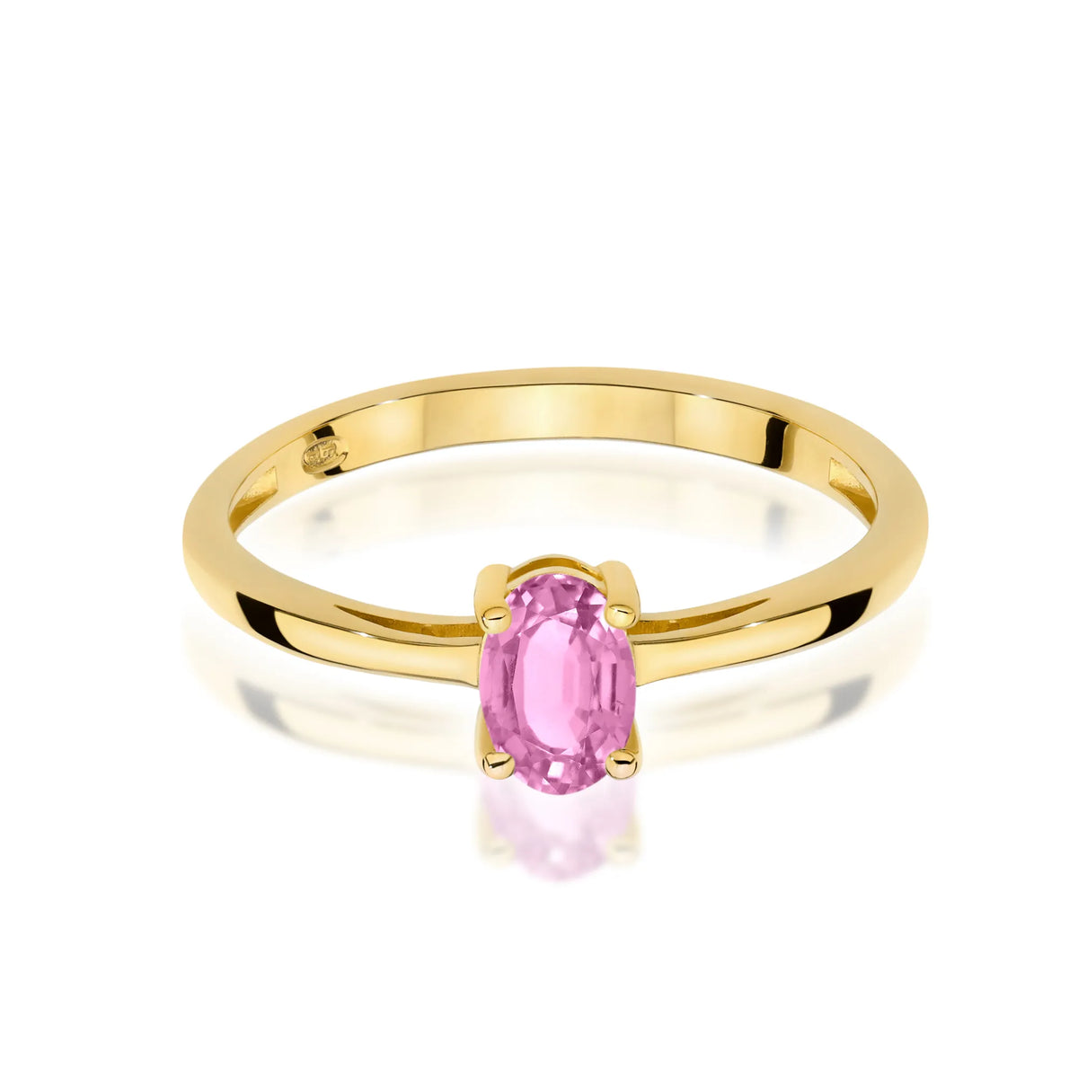 zlatý prsten s růžovým safírem 0,45 ct w0685-sap-01