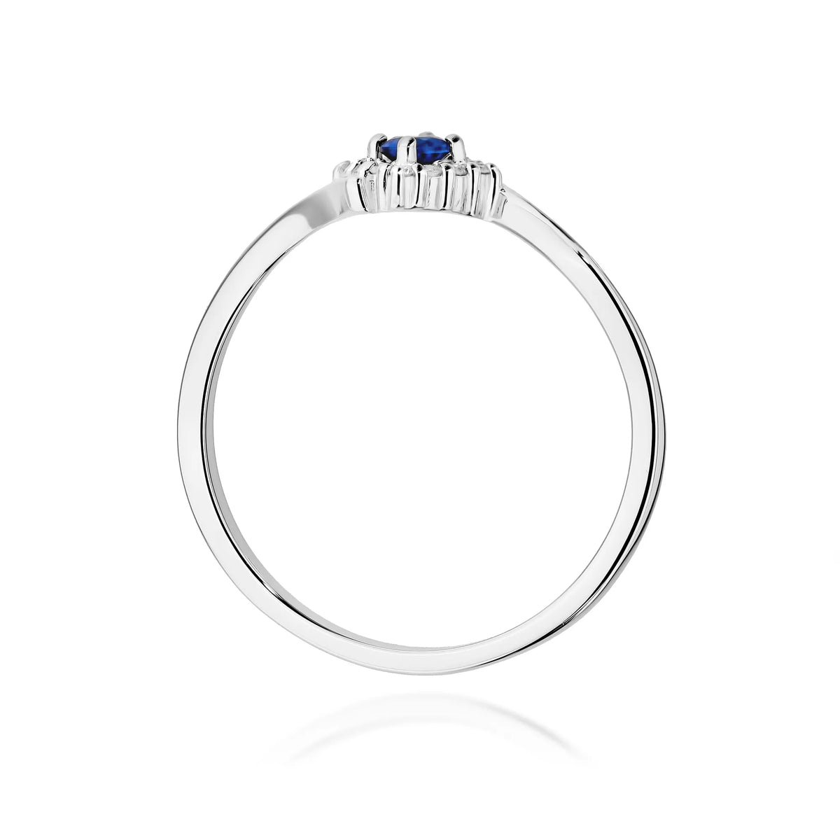zlatý prsten s 0,15ct safírem a 0,06ct diamanty w0702-sab-01