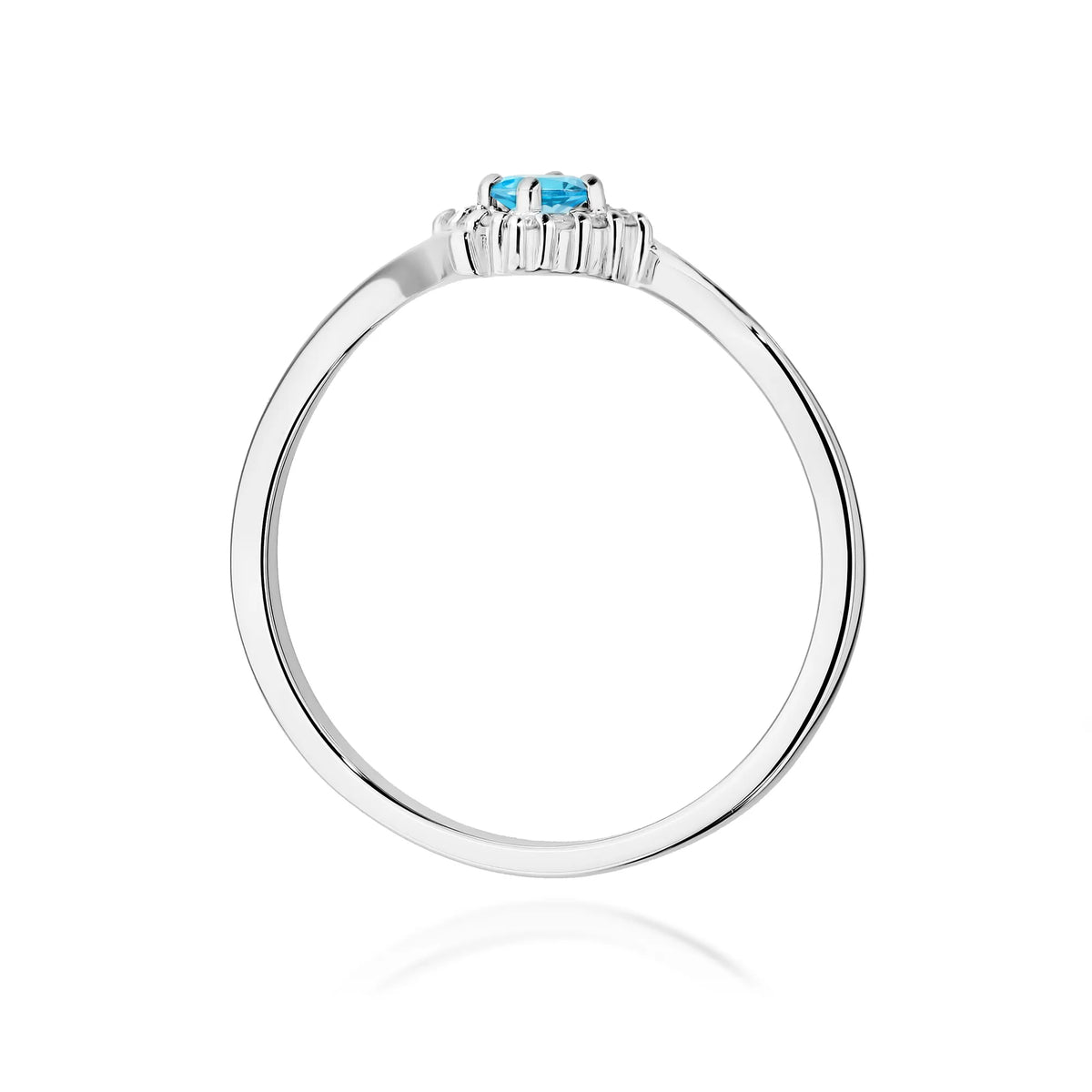 zlatý prsten s topazem 0,15 ct a diamanty 0,06 ct w0702-tob-01