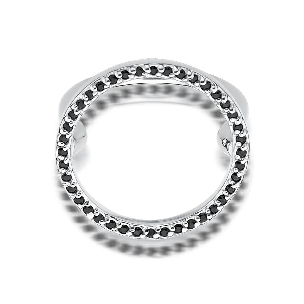 zlatý prsten s 0,20ct černými diamanty w0510-dib-01