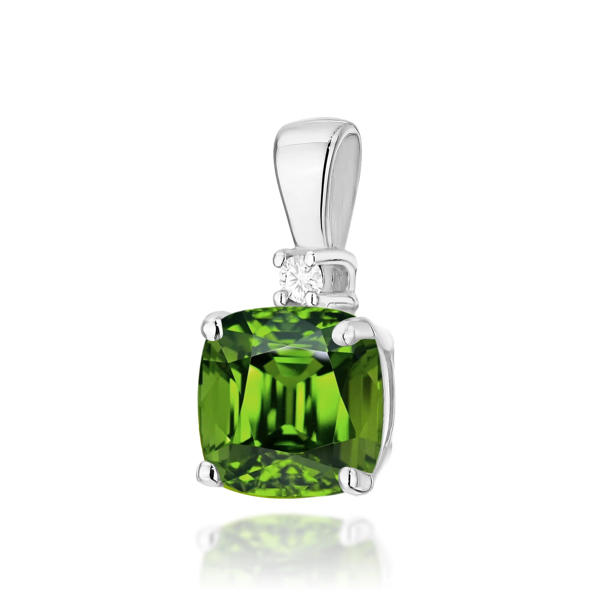 zlatý přívěsek s 1,00ct olivínem a 0,0145ct diamanty z0003-peg-01