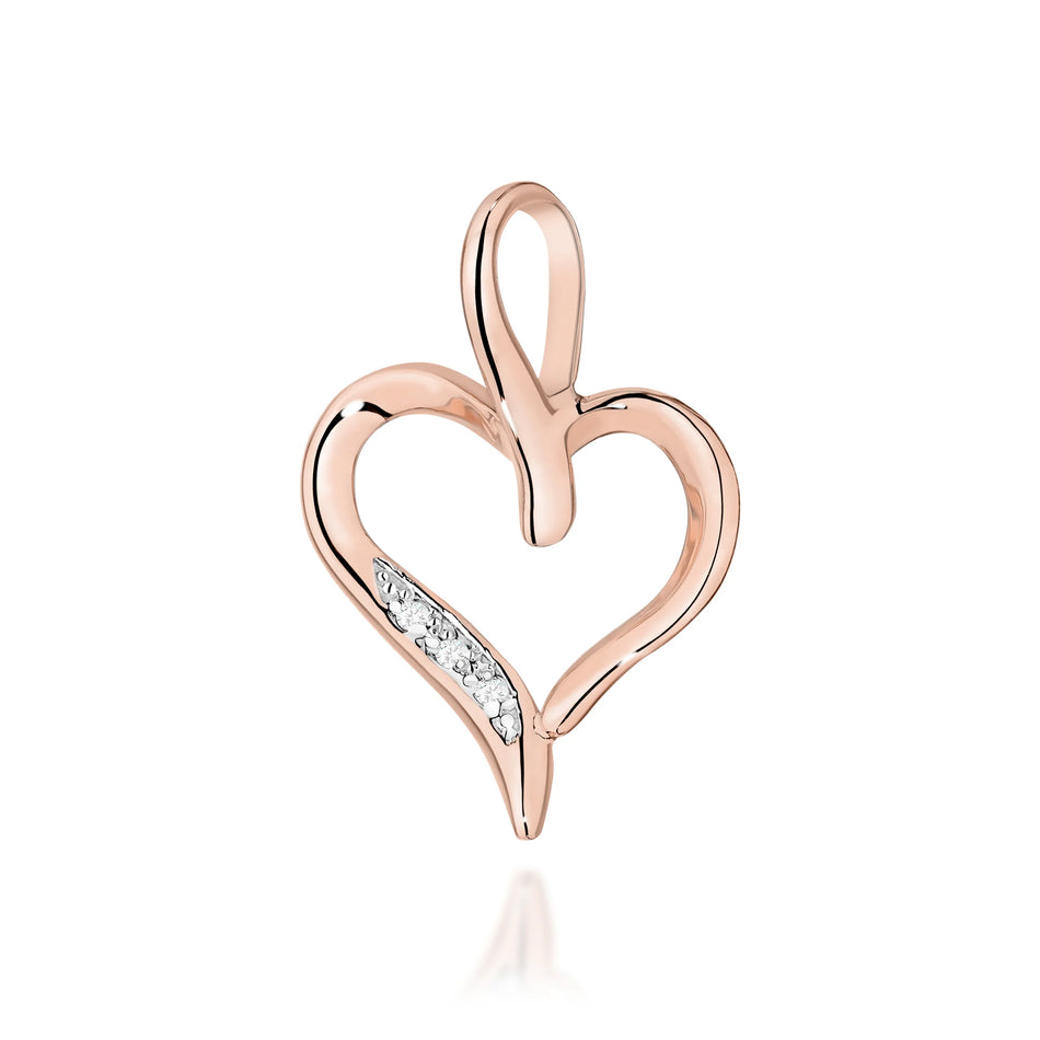 Zlatý přívěsek s diamanty 0,015 ct