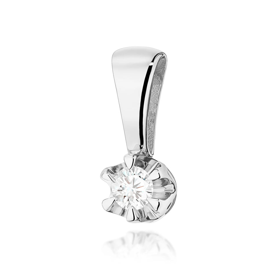 Zlatý přívěsek s diamantem 0,08 ct