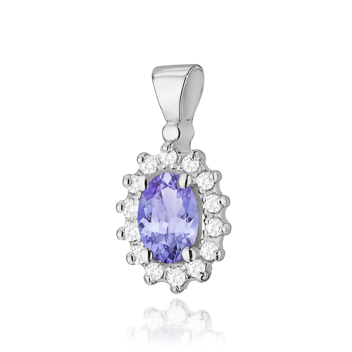 zlatý přívěsek s 0,40ct tanzanitem a 0,12ct diamanty z0182-tap-01