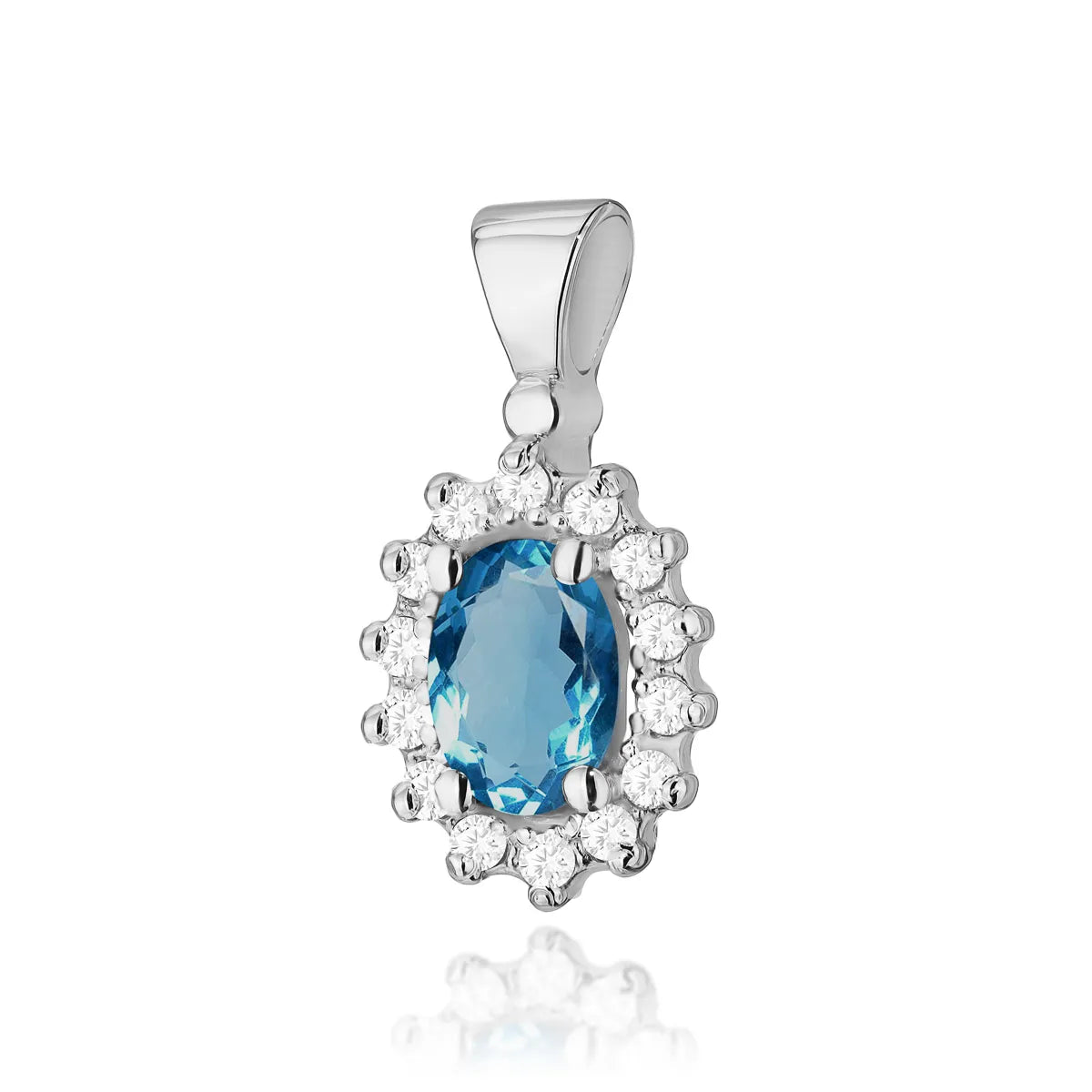 zlatý přívěsek s 0,50ct topazem london blue a 0,12ct diamanty z0182-tol-01
